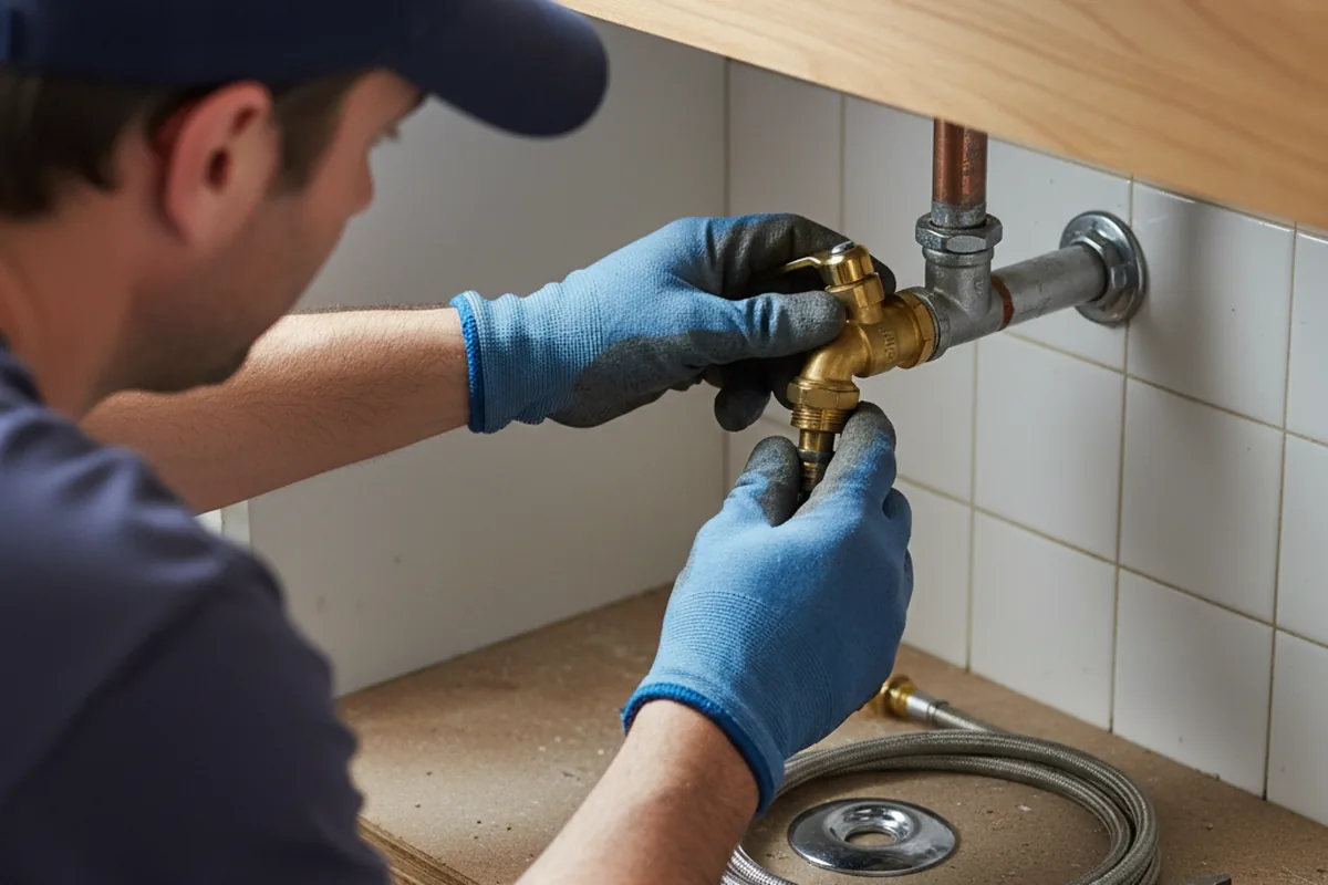 Shutoff valve and fitting work during Faucet and Fixture Repair in Gila Bend